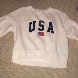 White USA sweatshirt